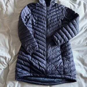 Mountain Hardwear Women's Long Down Jacket, Size S, Navy